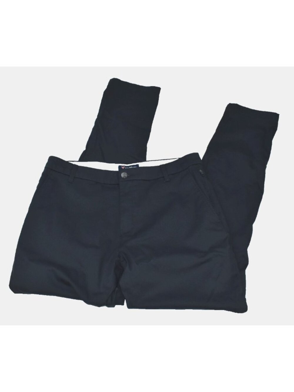 Birddogs Stretch Chino Men Pants Size‎ 34x33 Navy Blue Slim Fit Unlined